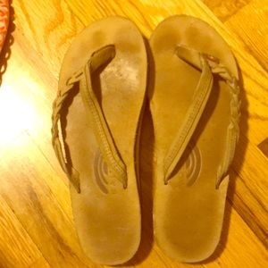 RAINBOW FLIP FLOP WORN 4 TIMES USED